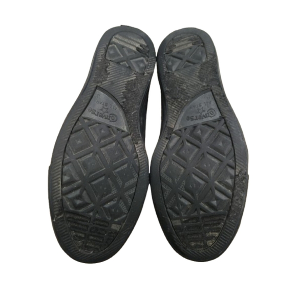 Converse All Stars, Black Sneakers, Mens 9, Womens 11 - Picture 3 of 8